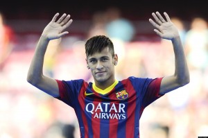 Neymar Is Unveiled At Camp Nou As New Barcelona Signing